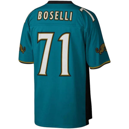 J.Jaguars #71 Tony Boselli Teal Legacy Player Replica Jersey Stitched American Football Jerseys