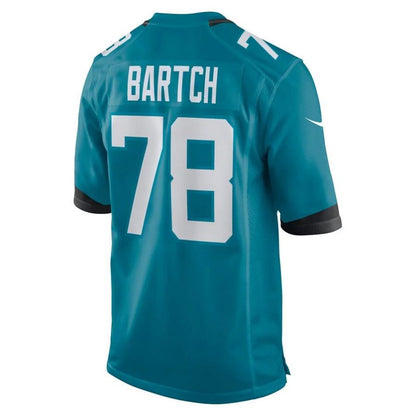 J.Jaguars #78 Ben Bartch Teal Player Game Jersey Stitched American Football Jerseys