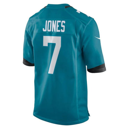 J.Jaguars #7 Zay Jones Teal Game Player Jersey Stitched American Football Jerseys