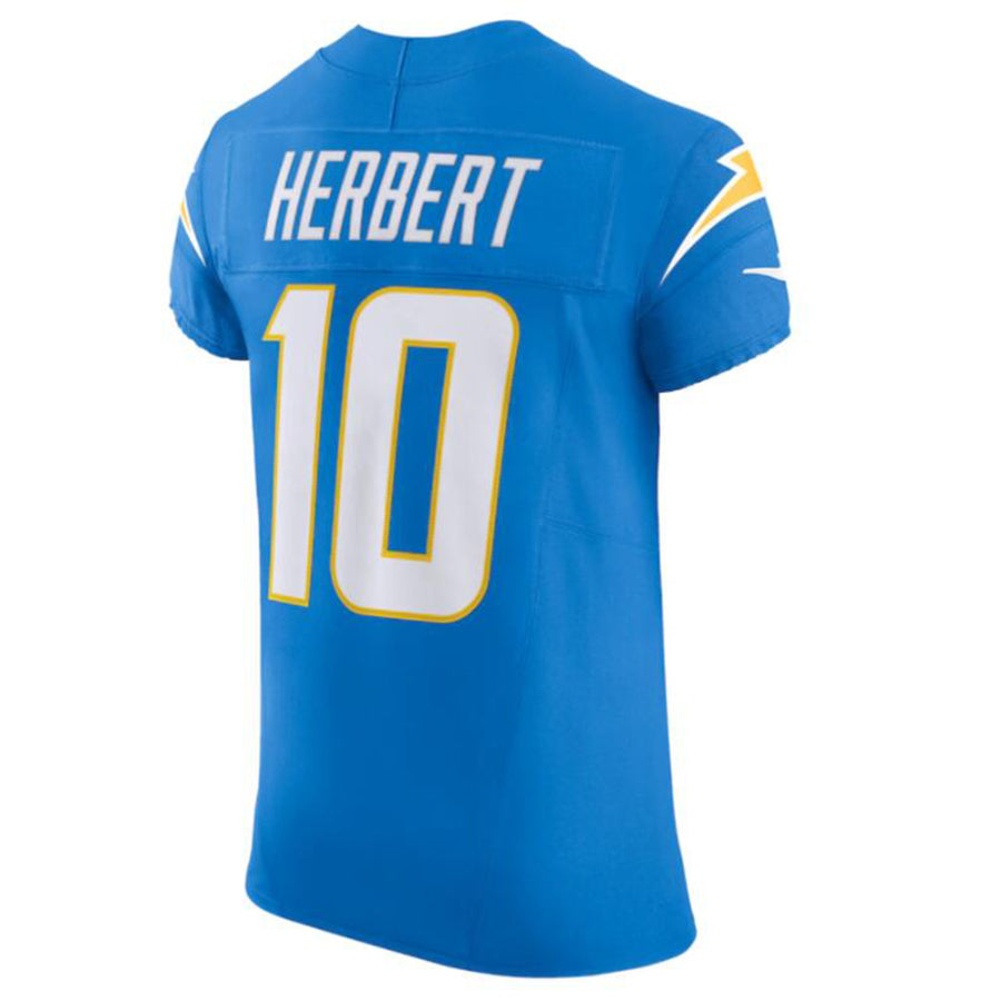 LA.Chargers #10 Justin Herbert Powder Blue Vapor F.U.S.E. Elite Jersey Football Jerseys