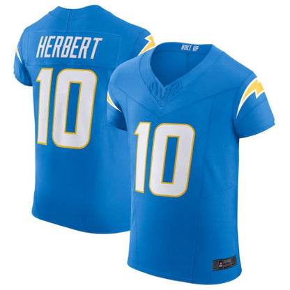 LA.Chargers #10 Justin Herbert Powder Blue Vapor F.U.S.E. Elite Jersey Football Jerseys