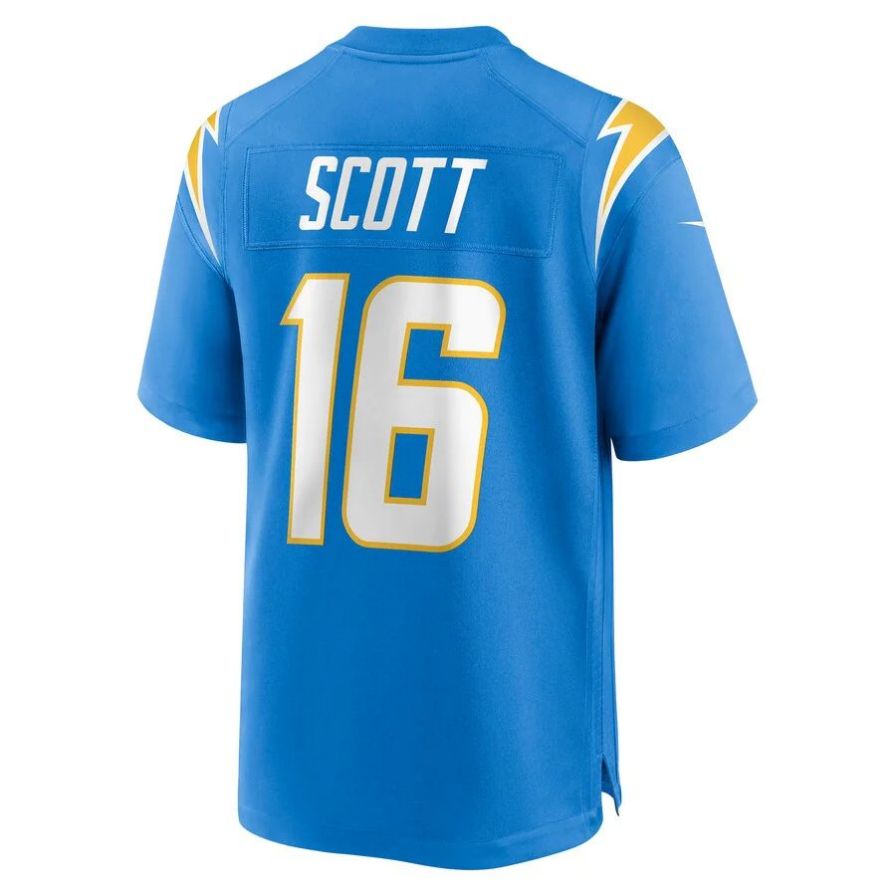 LA.Chargers #16 JK Scott Powder Blue Player Game Jersey Stitched American Football Jerseys