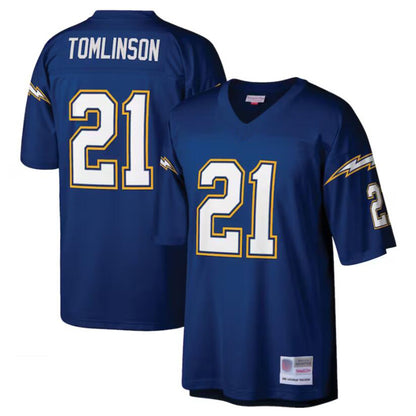 LA.Chargers #21 LaDainian Tomlinson Mitchell & Ness Navy Retired Player Legacy Replica Jersey Stitched Football Jerseys