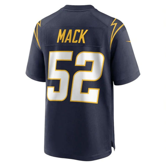 LA.Chargers #52 Khalil Mack Navy Stitched Player Vapor Game Football Jerseys