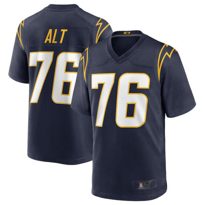 LA.Chargers #76 Joe Alt Navy 2024 Draft First Round Pick Player Game Jersey American Stitched Football Jerseys