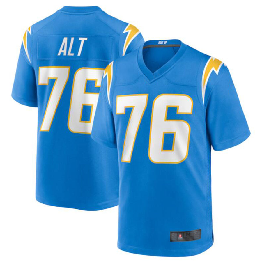 LA.Chargers #76 Joe Alt Powder Blue 2024 Draft First Round Pick Player Game Jersey Stitched Football Jerseys