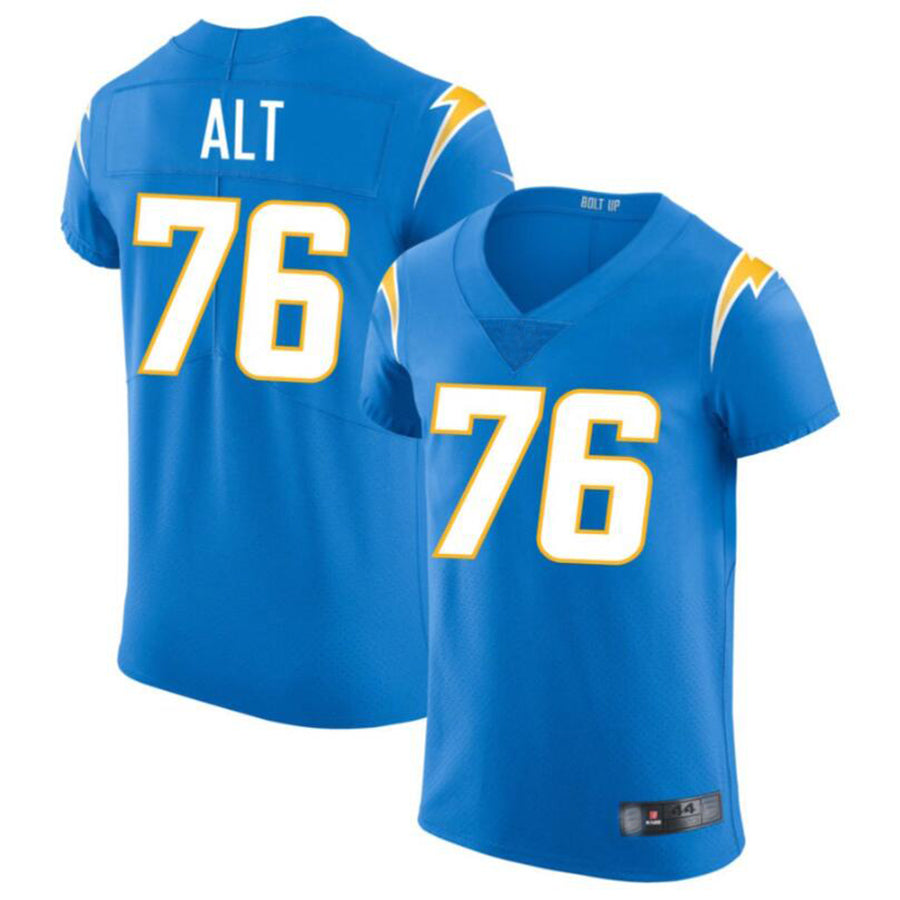 LA.Chargers #76 Joe Alt Powder Blue Vapor Elite Player Jersey American Stitched Football Jerseys