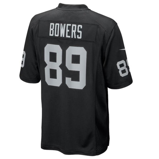 LV.Raiders #89 Brock Bowers Black Player Game Jersey American Stitched Football Jerseys