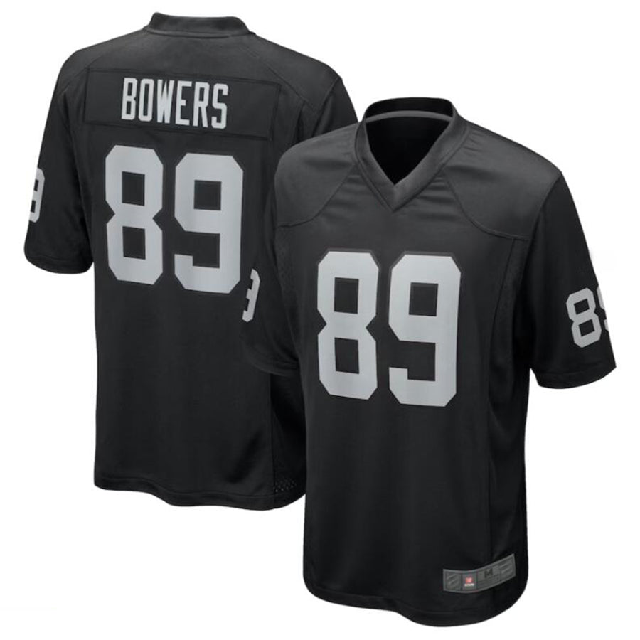 LV.Raiders #89 Brock Bowers Black Player Game Jersey American Stitched Football Jerseys