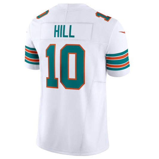 M.Dolphins #10 Tyreek Hill White Vapor F.U.S.E. Limited Jersey American Stitched Football Jerseys