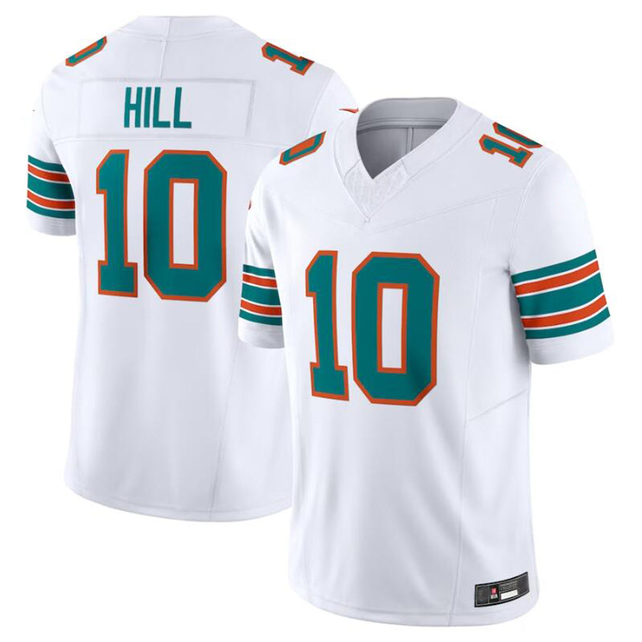 M.Dolphins #10 Tyreek Hill White Vapor F.U.S.E. Limited Jersey American Stitched Football Jerseys