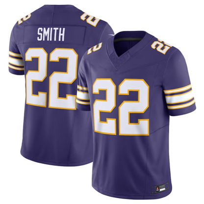 MN.Vikings #22 Harrison Smith Player Classic Vapor F.U.S.E. Limited Jersey - Purple Stitched American Football Jerseys