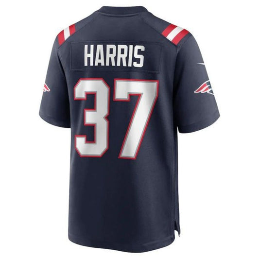 NE.Patriots #37 Damien Harris Navy Stitched Player Alternate Game Football Jerseys