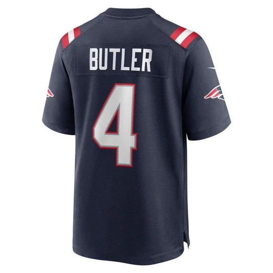 NE.Patriots #4 Malcolm Butler Navy Player Game Jersey Stitched American Football Jerseys