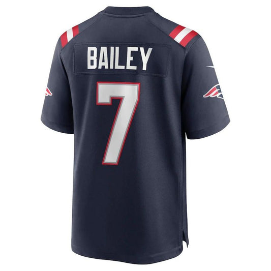 NE.Patriots #7 Jake Bailey Navy Player Game Jersey Stitched American Football Jerseys