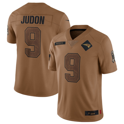 NE.Patriots #9 Matthew Judon Brown Salute To Service Limited Player Jersey Stitched American Football Jerseys