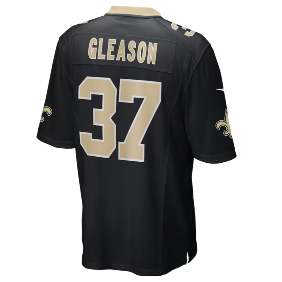 NO.Saints #37 Steve Gleason Black Game Retired Player Jersey Stitched American Football Jerseys