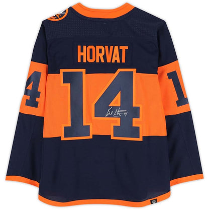 NY.Islanders #14 Bo Horvat Autographed Fanatics Authentic 2024 Stadium Series Authentic Jersey Stitched American Hockey Jerseys