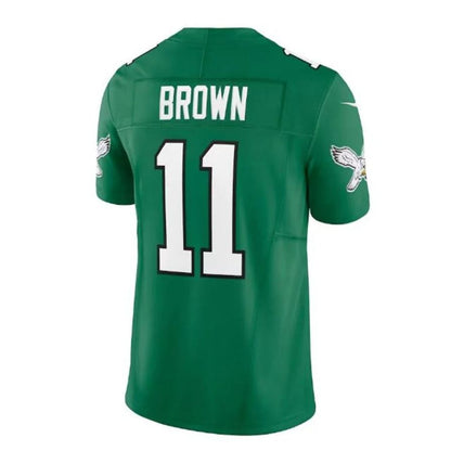 P.Eagles #11 A.J. Brown Alternate Vapor F.U.S.E. Limited Player Jersey -Green Stitched American Football Jerseys