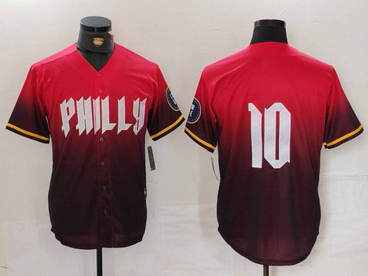 Philadelphia Phillies #10 JT Realmuto Red 2024 City Connect Limited Stitched Baseball Jersey