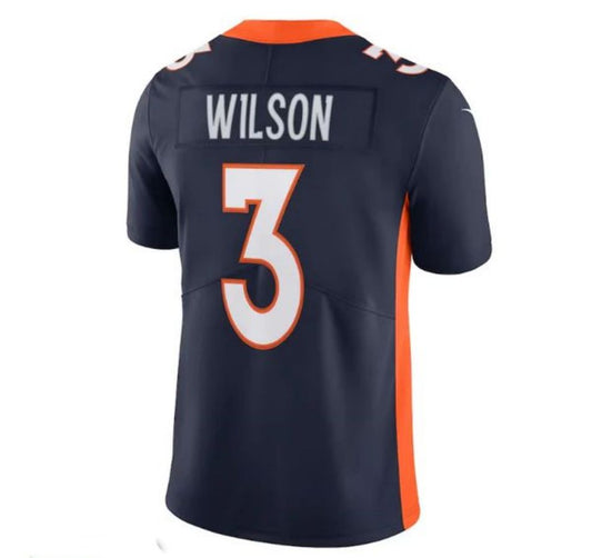 D.Broncos #3 Russell Wilson Navy Stitched Player Alternate Vapor Limited Jerseys Football Jerseys