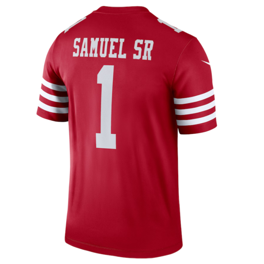 SF.49ers #1 Deebo Samuel Sr Scarlet Legend Jersey American Stitched Football Jerseys