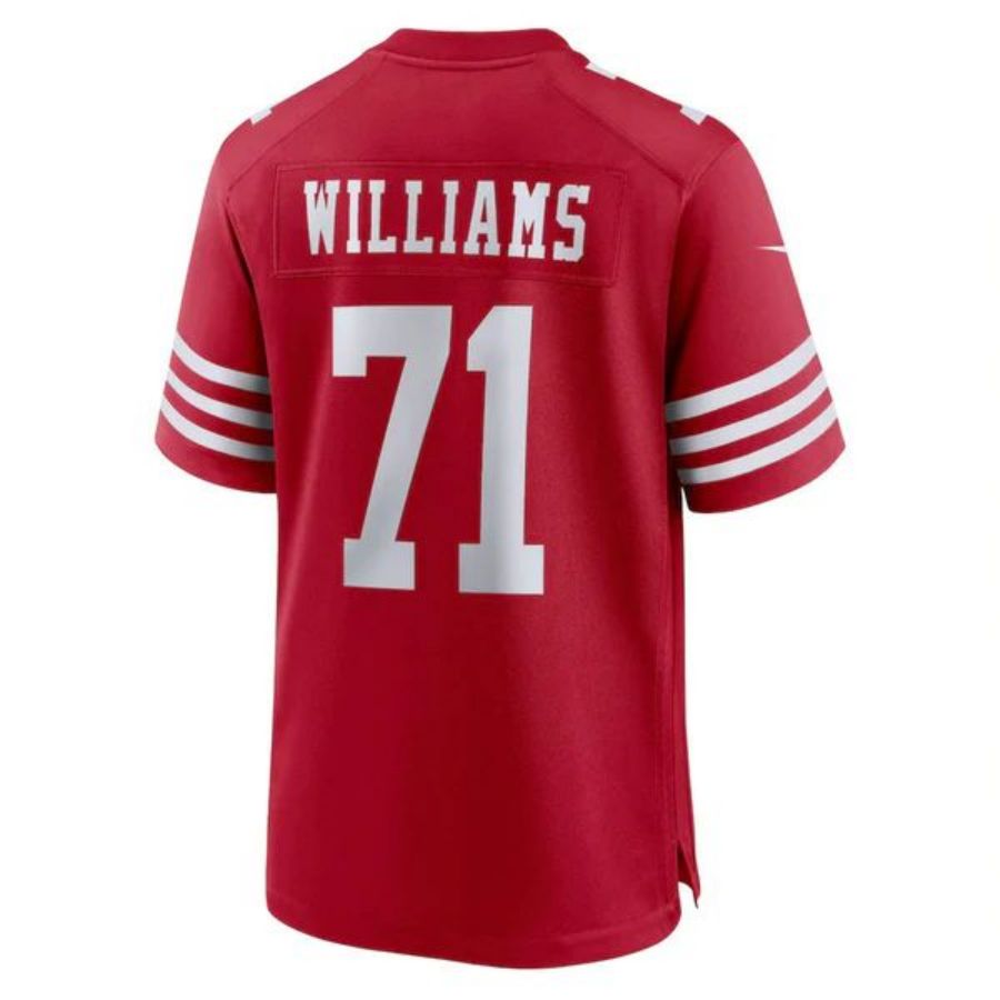 SF.49ers #71 Trent Williams Scarlet Player Game Jersey Stitched American Football Jerseys