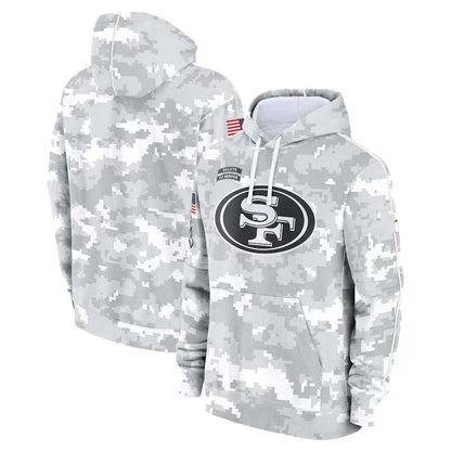 SF.49ers 2024 Salute To Service Club Pullover Hoodie Cheap sale Birthday and Christmas gifts Stitched American Football Jerseys