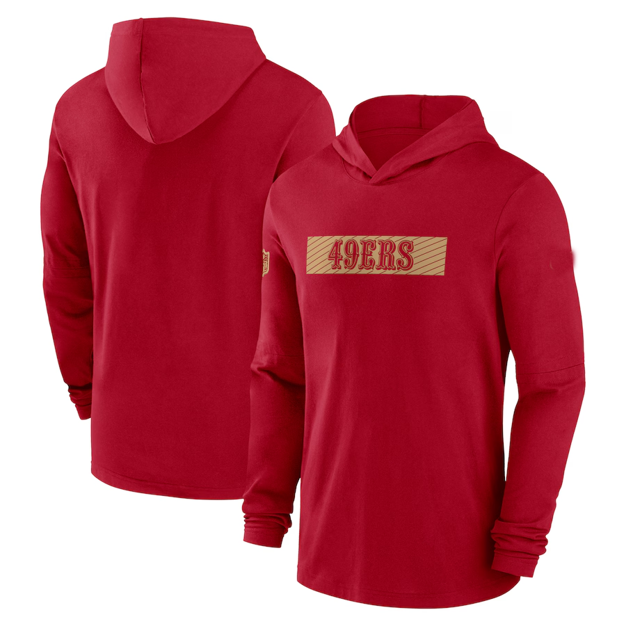 SF.49ers Salute To Service Club Pullover Hoodie Cheap sale Birthday and Christmas gifts Stitched American Football Jerseys