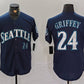 Seattle Mariners #24 Ken Griffey Jr Navy Cool Base Stitched Baseball Jersey