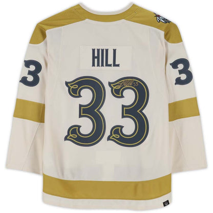 V.Golden Knights #33 Adin Hill Autographed Fanatics Authentic 2024 Winter Classic Authentic Jersey Hockey Jerseys