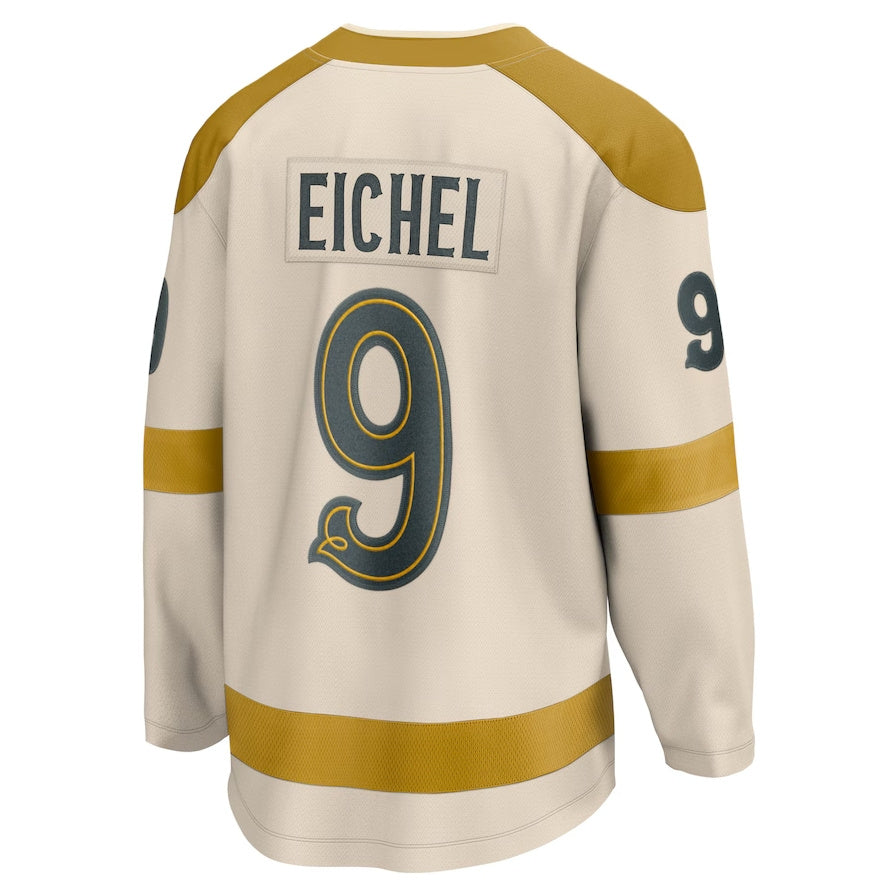 V.Golden Knights #9 Jack Eichel Fanatics 2024 Winter Classic Breakaway Player Jersey - Cream Hockey Jerseys