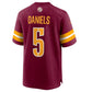 W.Commanders #5 Jayden Daniels Burgundy Player Game Jersey -American Stitched Football Jerseys